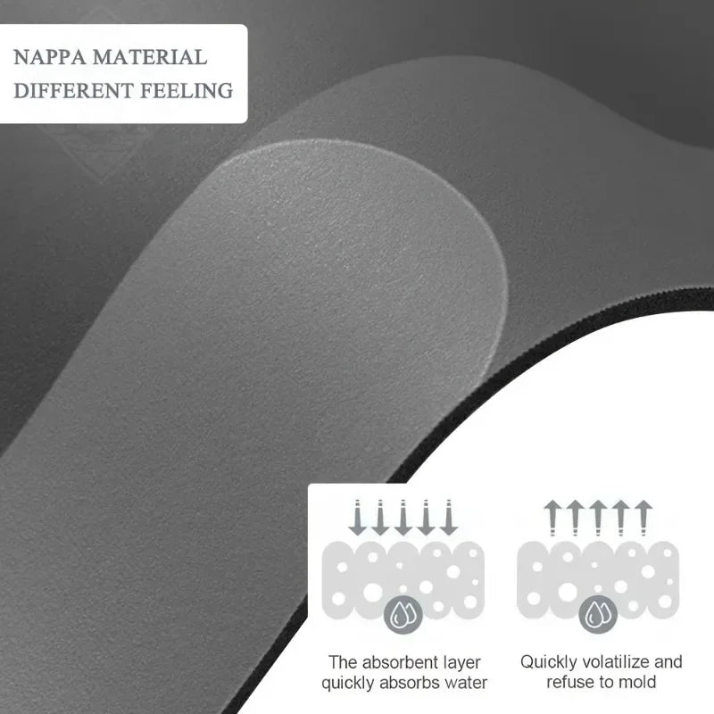 Quick-Dry Stone Bath Mat — Super Absorbent Diatomite Shower Mat, Non-Slip